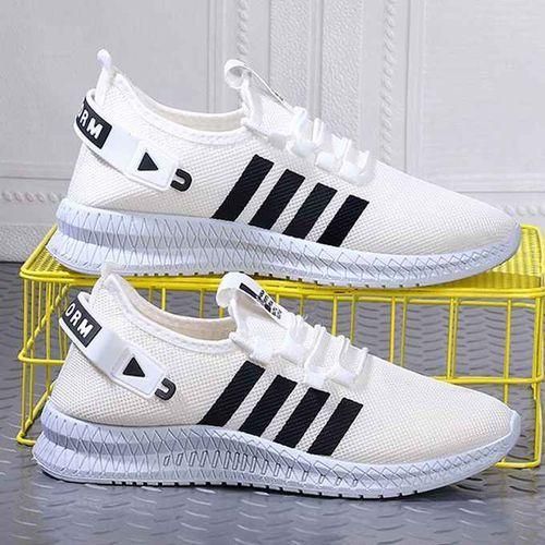 2024 Mens Sneakers Breathable Sports Shoes White-EU 42