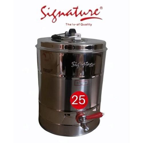 Signature STAINLESS STEEL DOUBLE WALL TEA URN NON ELECTRIC 25L