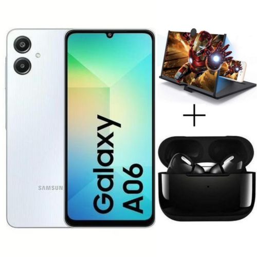 A06, 6.7'', 4GB RAM + 128GB ROM, 5000MAH, Dual Sim, 50MP - Gray + Free Gifts