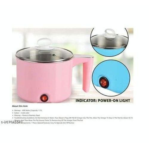 Electric Multifunction Cooking Pot 1.5 Litre 600-Watts, Multi-Purpose Cooker
