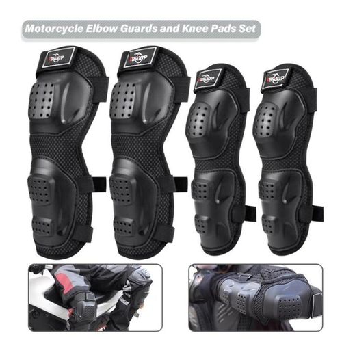 4pcs Protective Kneepads, Motor-Racing Guards,Safety Gears ,Biker Motorcycle Racing Elbow Knee Guard Protector