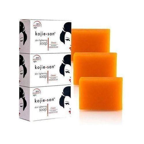 kojie san Kojic Acid Soap 3 Pcs Kojie San Skin Lightening Brightening Original Soap-100g each