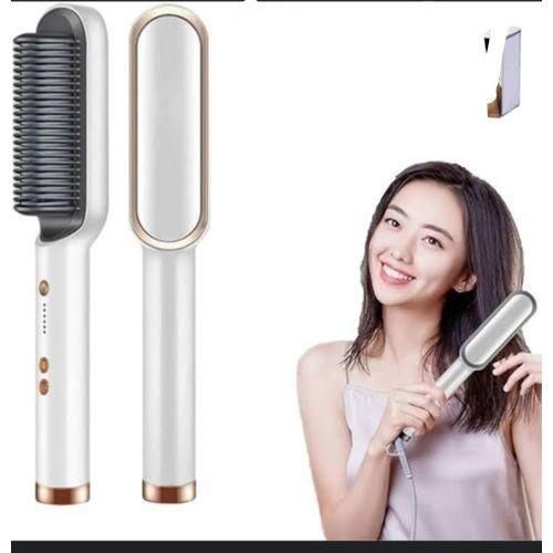 Hair Straightener Hot Comb Anti Scalding Curler Electric Iron Brush