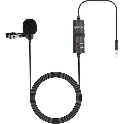 BY-M1 Lapel Microphone For Online Meetings, Vlogging BY-M1 Mic For Cameras