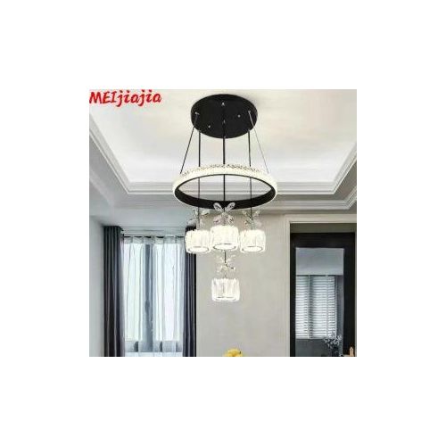 Modern led crystal chandelier with 3 lighting modes