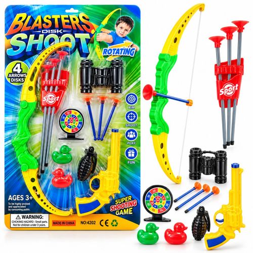 Kids Blasters Disk Shoot Archery Toy Set With Bow Arrows Target Binoculars Outdoor Shooting Game Alternative Name Suggestions