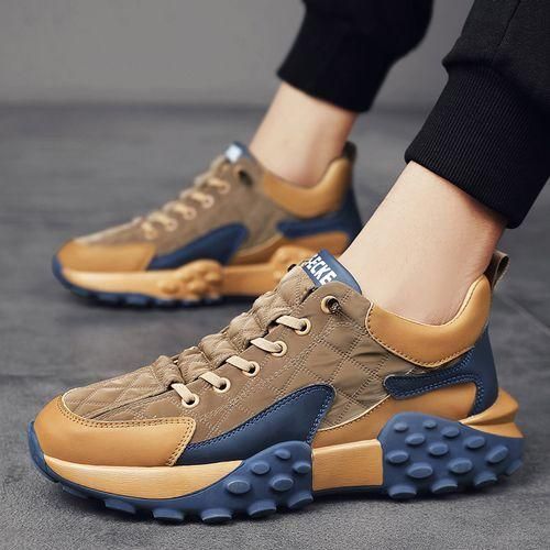 Mens Outdoor Fashion Casual Sports Shoes BrownBlue-EU 44